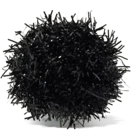 Bijoux Jibbitz™ à pompon en guirlande noire