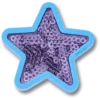 Bijoux Jibbitz « Purple Sequin Star »