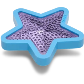 Bijoux Jibbitz « Purple Sequin Star »
