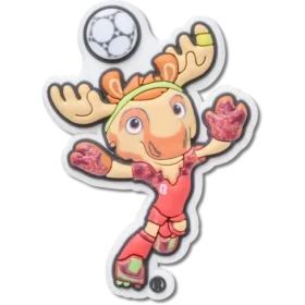 Bijoux Jibbitz représentant la mascotte de la Coupe du monde de la FIFA au Canada