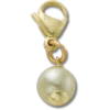 Bijoux Jibbitz « Smt Pearl » or et vert
