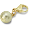 Bijoux Jibbitz « Smt Pearl » or et vert