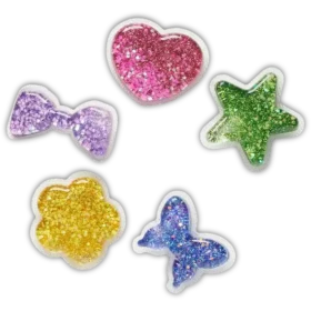 Bijoux Jibbitz™ Squish 5 pièces changeant sous l&rsquo;UV