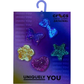 Bijoux Jibbitz™ Squish 5 pièces changeant sous l&rsquo;UV