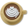 Bijoux Jibbitz « Tasse à café 3D »