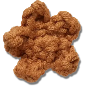 Bijoux Jibbitz « Étoile marron au crochet »