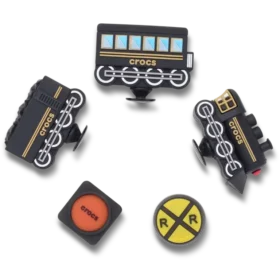 Bijoux Jibbitz « Train 3D » (lot de 5)