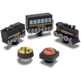 Bijoux Jibbitz « Train 3D » (lot de 5)