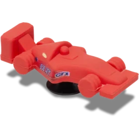 Bijoux Jibbitz™ « Voiture de course rouge » en 3D