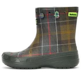 Bottes classiques Crocs x Barbour « Olive Plaid »