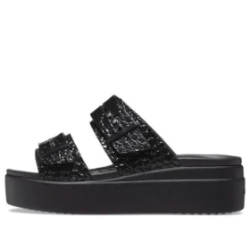 Brooklyn Croco Shine Buckle « Black »