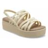 Brooklyn Strappy Low Wedge « Bone »