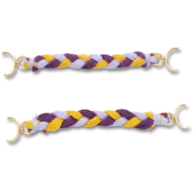 Chaîne pour sandales tissée multicolore, lot de 2 Bijoux Jibbitz™
