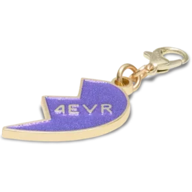 Charm « BFF » pailleté violet (côté droit) Bijoux Jibbitz pour bijoux de chaussures
