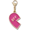 Charm « BFF » rose à Glitter (gauche) Bijoux de chaussures Jibbitz