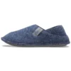 Chaussons classiques unisexes à semelle souple, bleus