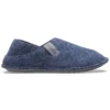 Chaussons classiques unisexes à semelle souple, bleus
