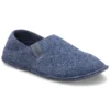 Chaussons classiques unisexes à semelle souple, bleus