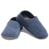 Chaussons classiques unisexes à semelle souple, bleus
