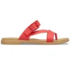 Chaussons décontractés rouge flamme