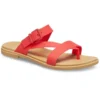 Chaussons décontractés rouge flamme
