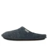 Chaussons décontractés unisexes de style pantoufles classiques, bleu marine