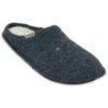 Chaussons décontractés unisexes de style pantoufles classiques, bleu marine