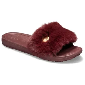 Chaussons rouge vin