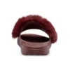Chaussons rouge vin