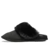 Chaussons à talon ouvert en fourrure « Black »