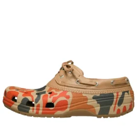 Chaussures bateau Classic Duck Camo « Tan Shocking Orange »