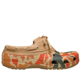 Chaussures bateau Classic Duck Camo « Tan Shocking Orange »