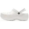 Chaussures de plage rétro Classic Clog Clouds, blanches