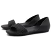 Chaussures plates Lina Embellished D&rsquo;Orsay « noir »