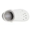 Classic Baya Lined Clog « White Grey »