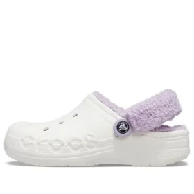 Classic Baya Lined Clog « White Lila »