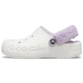Classic Baya Lined Clog « White Lila »