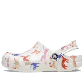 Classic Character Print Clog K « Blanc Rouge Bleu »
