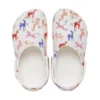 Classic Character Print Clog K « Blanc Rouge Bleu »
