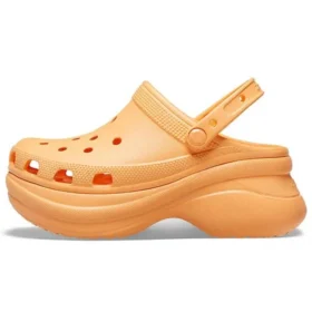 Classic Clog Crocs rétro à semelle épaisse, orange, Sandales « Petite baleine »