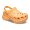 Classic Clog Crocs rétro à semelle épaisse, orange, Sandales « Petite baleine »