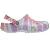 Classic Clog Crocs à talon plat, motif sportif, Sandales colorées bleues