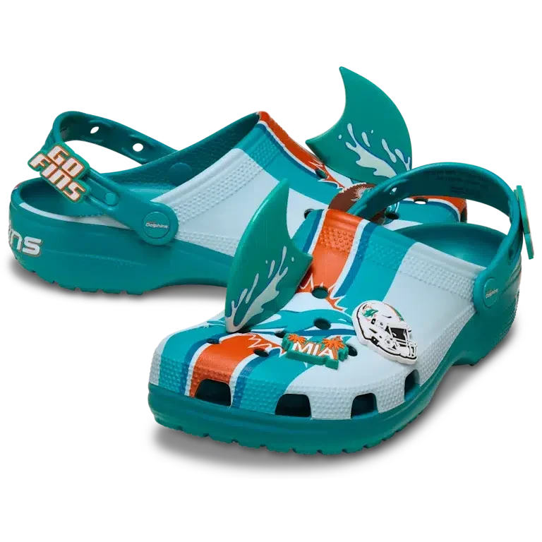 Classic Clog des Miami Dolphins de la NFL Classic Clog des Miami Dolphins de la NFL