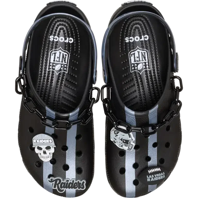 Classic Clog des Raiders de Las Vegas de la NFL Classic Clog des Raiders de Las Vegas de la NFL