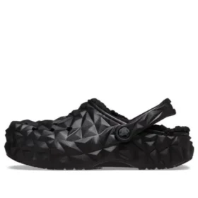 Classic Clog doublé à motifs géométriques « Noir »