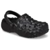 Classic Clog doublé à motifs géométriques « Noir »