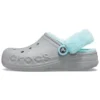 Classic Clog doublé polaire pour rester au chaud « Gris-Bleu »