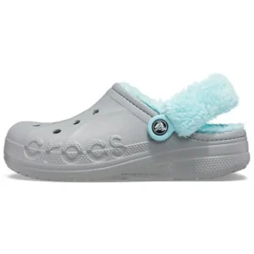 Classic Clog doublé polaire pour rester au chaud « Gris-Bleu »