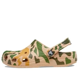 Classic Clog à imprimé camouflage « Vert kaki »