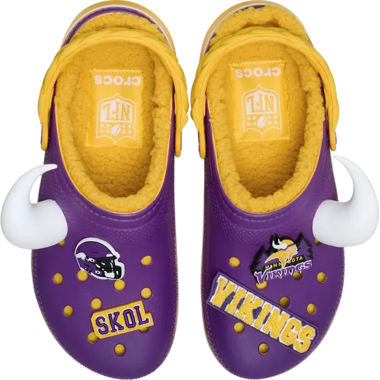 Classic Lined Clog des Vikings du Minnesota de la NFL Classic Lined Clog des Vikings du Minnesota de la NFL